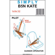Load image into Gallery viewer, HGW 1/48 Japanese B5N Kate Transfer Film Seatbelts 148432'
