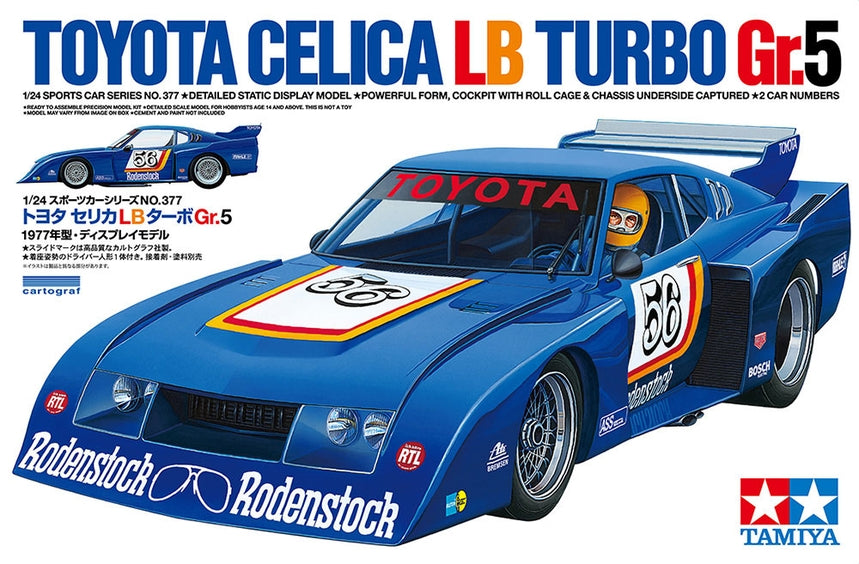 Tamiya 1/24 Toyota Celica LB Turbo Gr.5 #56 24377' – Burbank's