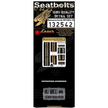 Load image into Gallery viewer, HGW 1/32 German Bf109G-10 Microtextile Seatbelts with PE Buckles 132542'