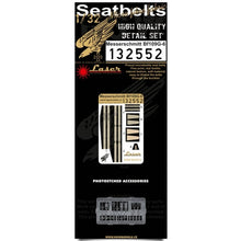 Load image into Gallery viewer, HGW 1/32 German Bf109G-6 Microplastic Foil/Photoetch Seatbelts 132552'