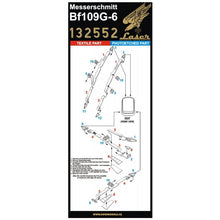 Load image into Gallery viewer, HGW 1/32 German Bf109G-6 Microplastic Foil/Photoetch Seatbelts 132552'