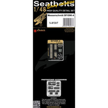 Load image into Gallery viewer, HGW 1/48 German Bf109K-4 (Orlon) Textile Seatbelts with PE Buckles 132587'