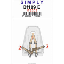 Load image into Gallery viewer, HGW 1/72 German Bf109E Transfer Film Seatbelts (2) 172003