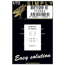 Load image into Gallery viewer, HGW 1/72 German Bf109E Transfer Film Seatbelts (2) 172003