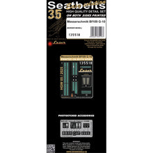 Load image into Gallery viewer, HGW 1/35 German Bf109G-10 Textile/Photoetch Seatbelts 135518'