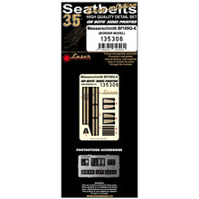 Load image into Gallery viewer, HGW 1/35 German Bf109G-6 Textile/Photoetch Seatbelts 135306'