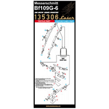 Load image into Gallery viewer, HGW 1/35 German Bf109G-6 Textile/Photoetch Seatbelts 135306'