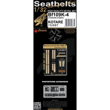 Load image into Gallery viewer, HGW 1/32 German Bf109K-4 (Standard) Kotare Textile Seatbelts with PE Buckles 132667'