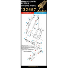 Load image into Gallery viewer, HGW 1/32 German Bf109K-4 (Standard) Kotare Textile Seatbelts with PE Buckles 132667'