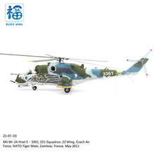 Load image into Gallery viewer, Bless Wing 1/48 MI-24 Hind E 221 Sqd., 22 Wing, Czech AF, NATO Tiger Meet BW-JZ07-03