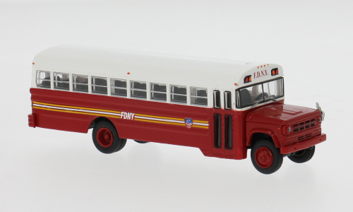 Brekina 1/87 HO 1970 Dodge S 600 FDNY Bus 61336 – Burbank's House