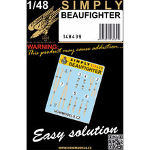 Load image into Gallery viewer, HGW 1/48 British Beaufighter Transfer Film Seatbelts 148439'