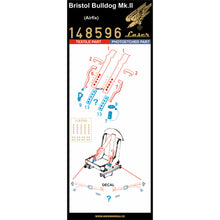Load image into Gallery viewer, HGW 1/48 British Bristol Bulldog Mk.II Textile/Photoetch Seatbelts 148596'