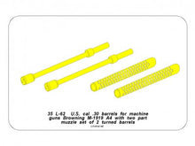 Load image into Gallery viewer, Aber 1/35 US Browning M-1919 A4 - Two Part Muzzle 35 L-62'