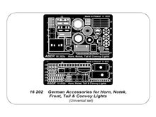 Load image into Gallery viewer, Aber 1/16 German Accessories for Horn, Notek, Front, Tail &amp; Convoy Lights 16 202