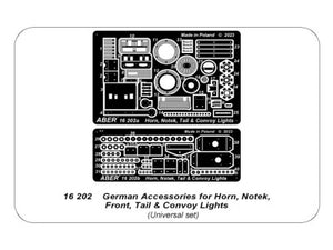 Aber 1/16 German Accessories for Horn, Notek, Front, Tail & Convoy Lights 16 202