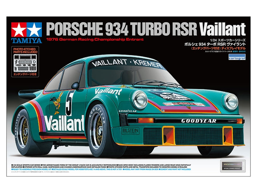 Tamiya 1/24 Porsche 934 Turbo RSR Vaillant 24334' – Burbank's