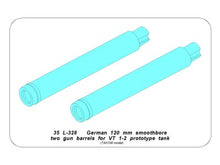 Load image into Gallery viewer, Aber 1/35 German 120mm Smoothbore Gun Barrels (2) for VT 1-2 35 L-328