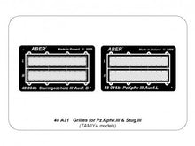 Load image into Gallery viewer, Aber 1/48 German PzKfw/Stug III Grills (2 sets) 48 A31'
