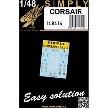 Load image into Gallery viewer, HGW 1/48 US Corsair Transfer Film Seatbelts 148414'
