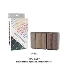 Load image into Gallery viewer, Dspiae SP-S01 Coarse Mesh Adhesive Sandpaper Set #180 ~ #800（100 pieces)'