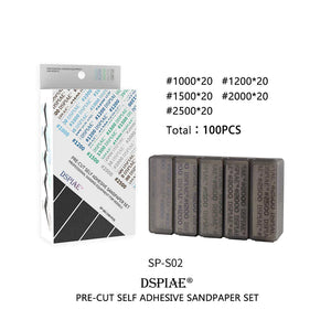 Dspiae SP-S02 Fine Mesh Adhesive Sandpaper Set #1000 ~ 2500（100 pieces）