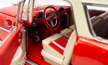Load image into Gallery viewer, ACME 1/18 1955 Chevrolet Bel Air Nomad Gypsy Red - Shoreline Beige A1807009