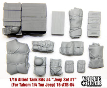 Load image into Gallery viewer, Value Gear 1/16 Takom Jeep Set #1 Allied Tank Bits #4 Drop In Load Small Bits 16-ATB-04