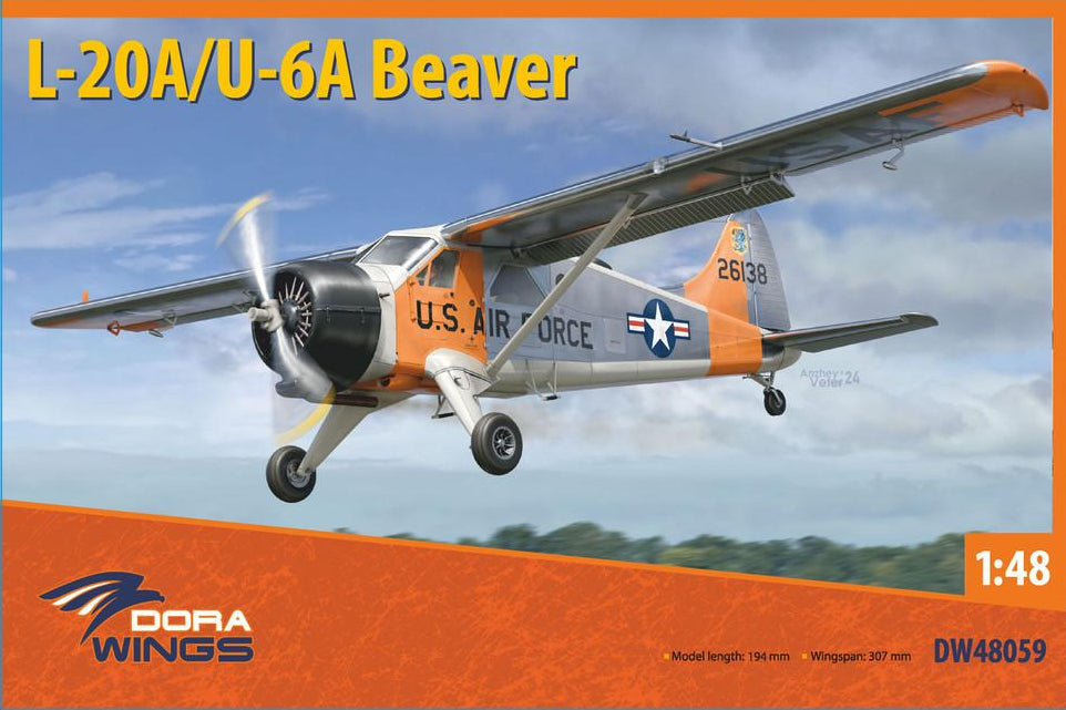 Dora Wings 1/48 De Havilland Canada L-20A / U6A Beaver DW48059