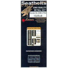 Load image into Gallery viewer, HGW 1/32 German Do335B-2 Microtextile Seatbelts with PE Buckles 132546