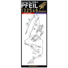 Load image into Gallery viewer, HGW 1/32 German Do335B-2 Microtextile Seatbelts with PE Buckles 132546