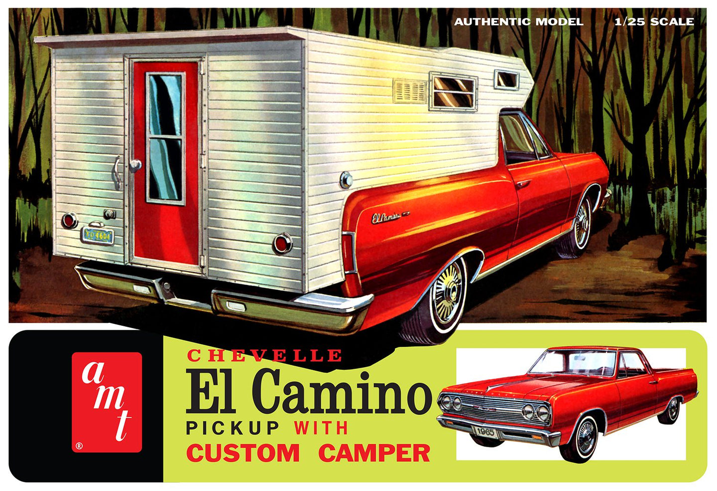 AMT 1/25 Chevy El Camino W/Camper 1965 AMT1364