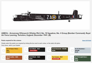 Airfix 1/72 British Armstrong Whitworth Whitley Mk.V A08016