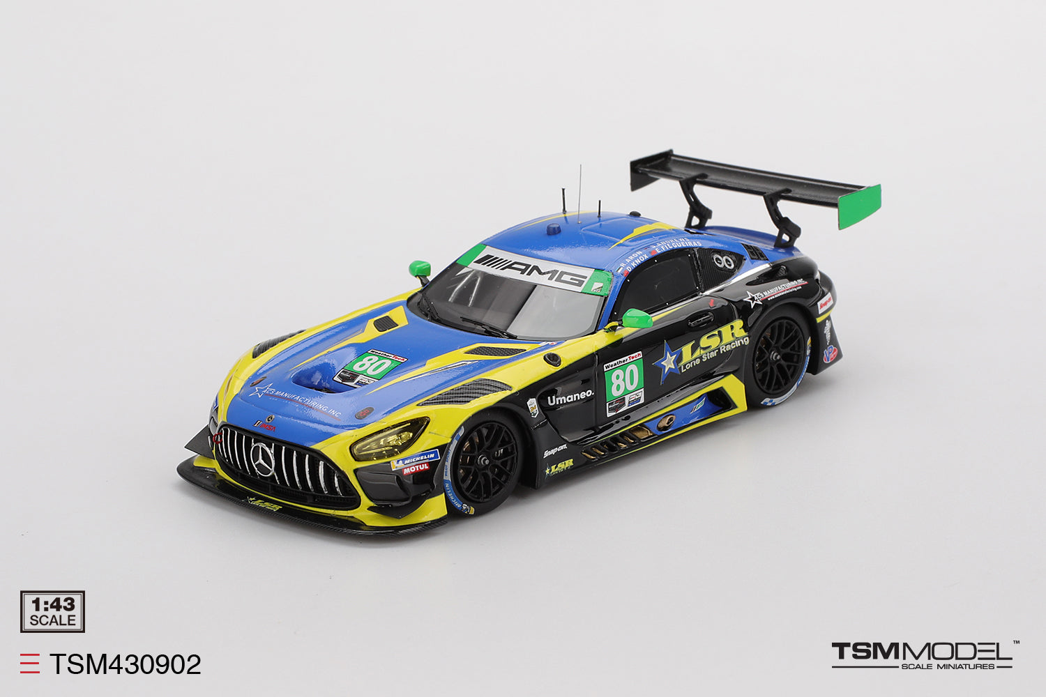 TSM 1/43 Mercedes AMG GT3 EVO #80 Lone Star 2025 IMSA Daytona