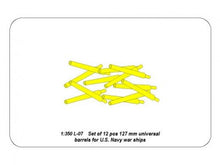 Load image into Gallery viewer, Aber 1/350 U.S. Navy Warships 5"/127mm Universal Barrels 12 pieces RE-350 L-07'