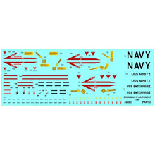 Load image into Gallery viewer, HGW 1/48 US F-14 Tomcat Wet Transfer Stencils 248031'