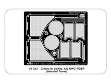 Load image into Gallery viewer, Aber 1/35 German Grills for PzKpfw VIB King TIger Henschel Turret G13&#39;