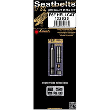 Load image into Gallery viewer, HGW 1/32 US F6F Hellcat Microplastic Foil/Photoetch Seatbelts 132626'