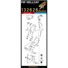Load image into Gallery viewer, HGW 1/32 US F6F Hellcat Microplastic Foil/Photoetch Seatbelts 132626'