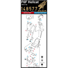 Load image into Gallery viewer, HGW 1/48 US F6F Hellcat White Foil/Photoetch Seatbelts 148577