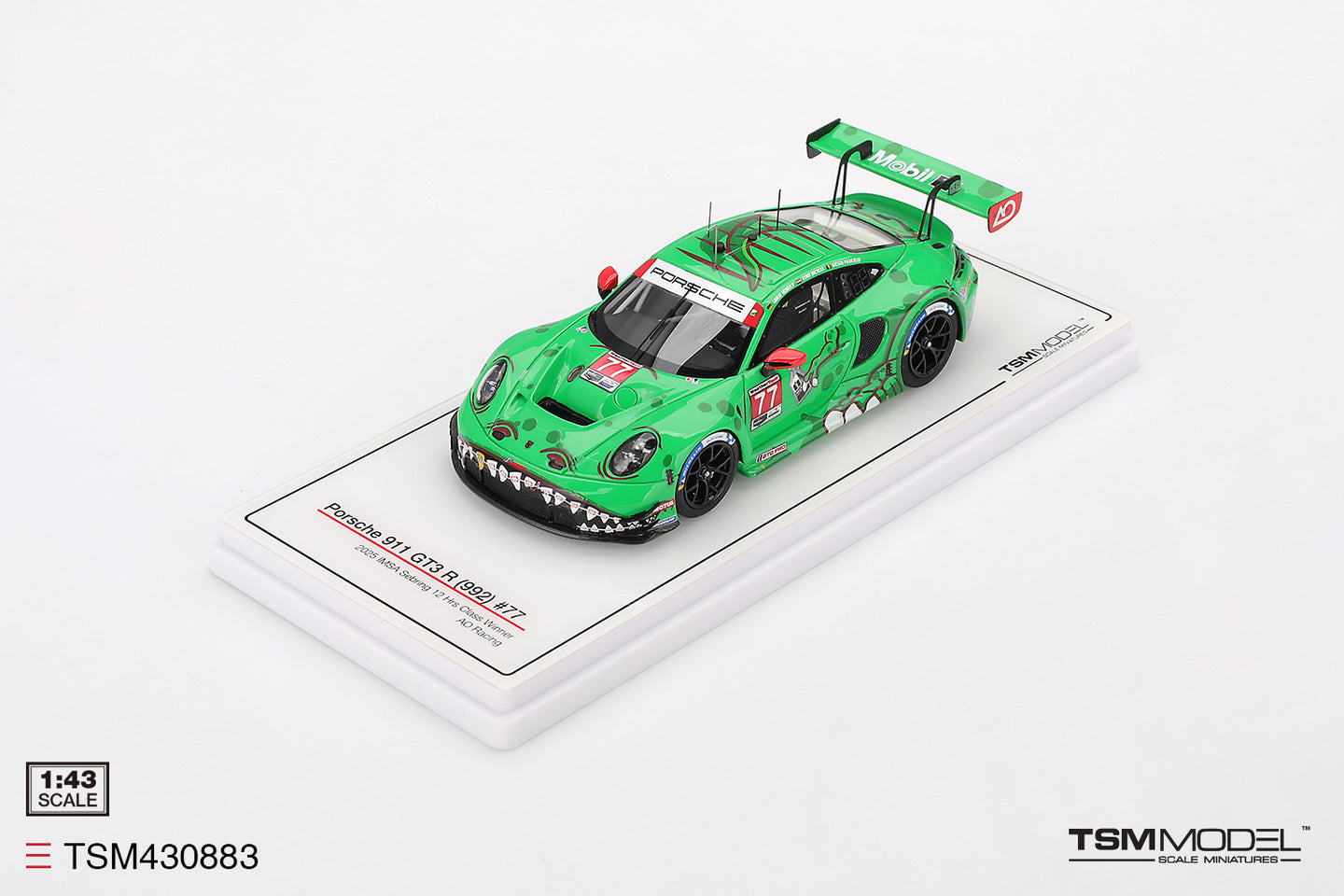 TSM 1/43 Porsche 911 GT3 R (992) #77 AO Racing 2025 IMSA Sebring