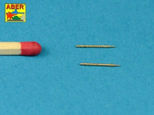 Load image into Gallery viewer, Aber 1/72 German Machine Gun MG34 Barrels (2) 72 L-50