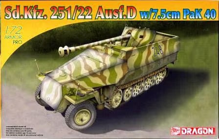 その他 St.Kfz. 251/1 Ausf.D 1/16 Dragon 1/72 German SdKfz.251/22 Ausf.D w/ 7.5cm PaK40 7351