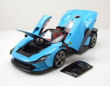 Load image into Gallery viewer, Bburago 1/18 Ferrari Daytona SP3 Closed Roof 2022 Baby Blue DELUXE BU16920BL-VET