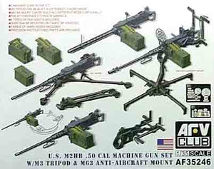 AFV Club 1/35 US M2HB 0.50 cal MG Set AF35246