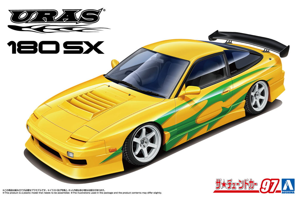 Aoshima 1/24 Nissan 180SX Uras RPS13 Tuned Car 1996 #97 06761