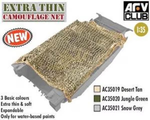 AFV Club 1/35 Extra Thin Camouflage Net Snow Grary AC35021
