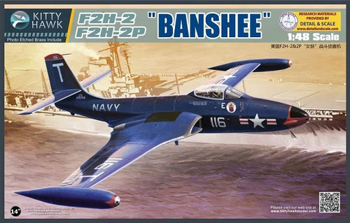 Kitty Hawk 1/48 US F2H-2 / F2H-2P Banshee KH80131