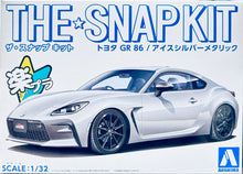 Load image into Gallery viewer, Aoshima Snap Kit 1/32 Toyota Supra Ice Silver Metallic 21-D 06462