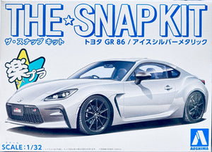 Aoshima Snap Kit 1/32 Toyota Supra Ice Silver Metallic 21-D 06462